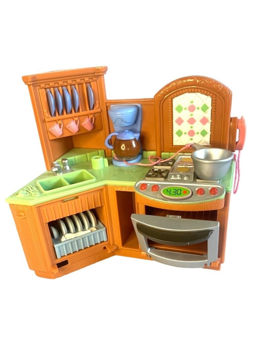 Fisher Price Loving Family Dollhouse Kitchen Stove Sink Corner Piece Toy